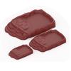 AntiSlip Reptiles Water Dish With Simulation Rock Ramp For Turtles Lizards Geckos Plastic Feeding Bowl Habitats Decors