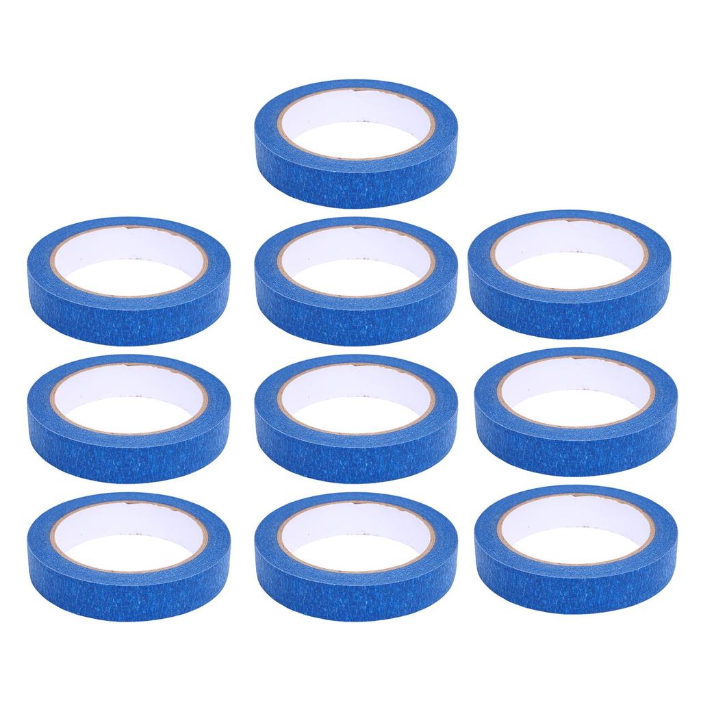 Bandă Mascare Vopsea Auto Rezistentă la Temperaturi Înalte 0,79in X 98,43ft Albastru Bandă Mascare Refinisare Auto pentru Casă Birou Școală