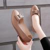  zapatos de mujer women classic pointed toe black patent leather spring slip on anti skid shoes lady cool shoes ab490