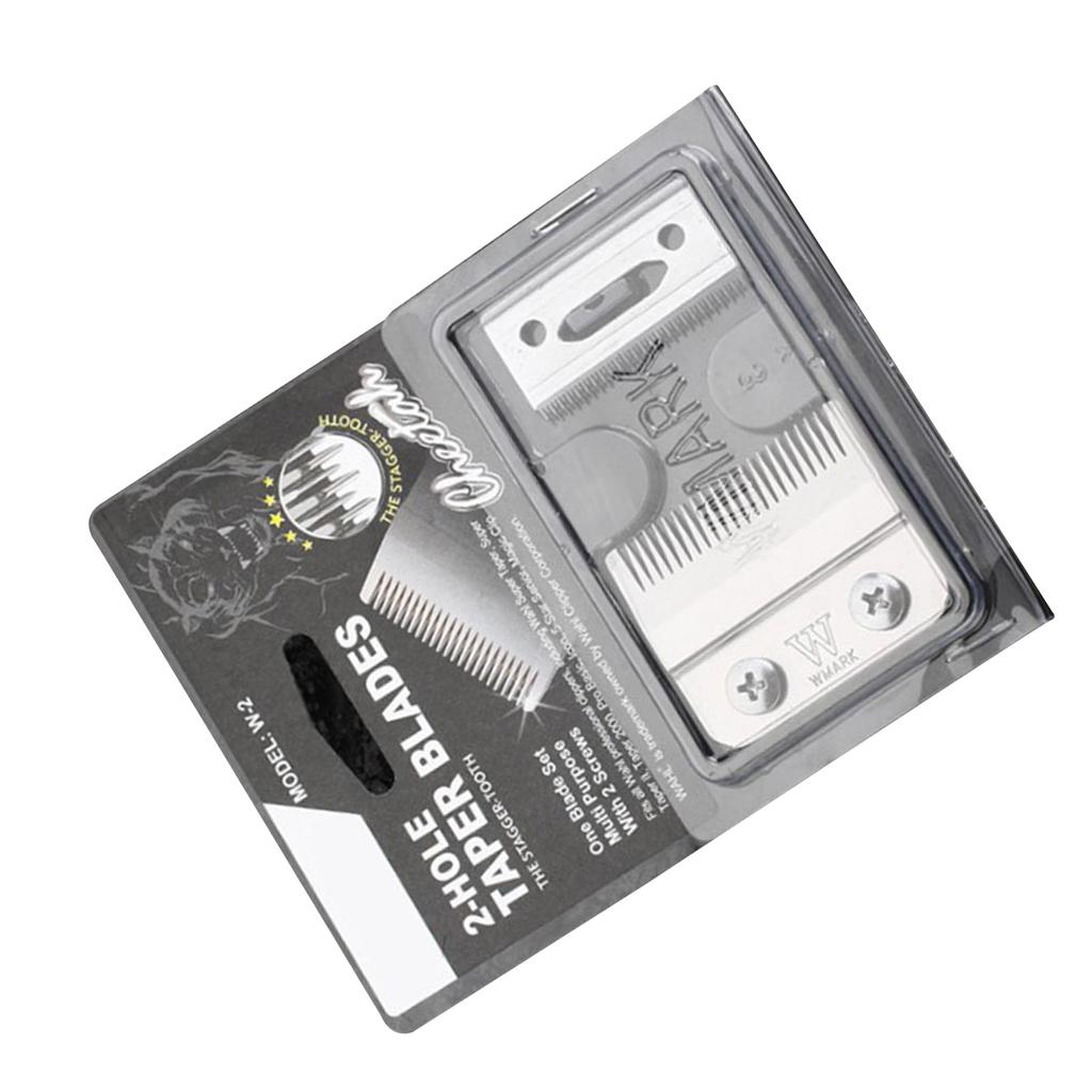 Hair Trimmer Blade Electric Hair Clipper Blade Stainless Steel Silver Professional Beard Trimmer Blade for Kemei Clipper