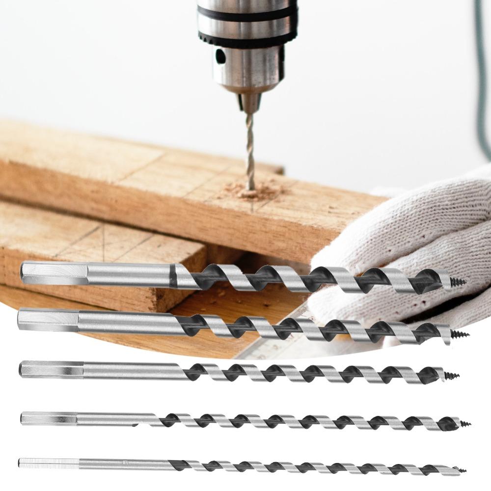 5pcs Hardened Alloy Steel Auger Drill Bit Set Hexagon Handle Drill Bit Planting Hole Drilling