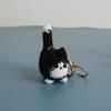 Handmaking Crochet Kitten Keyrings Animal Cat Key Chain Creative Handwoven Cat Pendant  Bag Decor