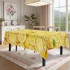Lemon Print Rectangle Table Cloth for Table Decor Kitchen Dining Waterproof Reusable Tablecloth for Tables Holiday Party Picnic