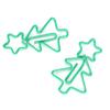 30Pcs 3.2 X 1.9cm Paper Clips Green Fun Paper Clips Stationery Supplies Paperclips  Book Marking