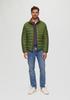 Winter Jacket s.Oliver Lightweight Quilted Jacket Made of a Material Mix with Contrasting Details (2150262) Green