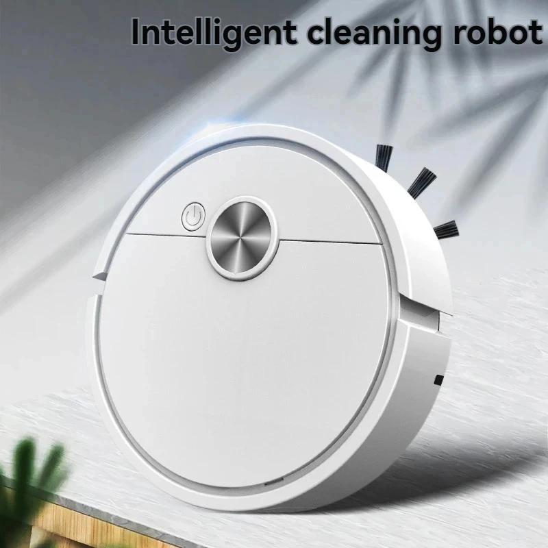 3- In-1 Smart Sweeping Robot 4000 Pa Vacuum Cleaner Strong Suction Easy To Use Suitable for Hard Floors Pet Hair Carpets
