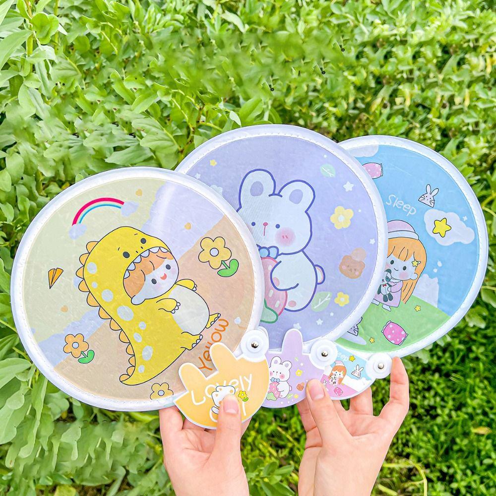 

Складной ручной вентилятор Пластиковый круглый вентилятор Симпатичный складной вентилятор для вечеринки