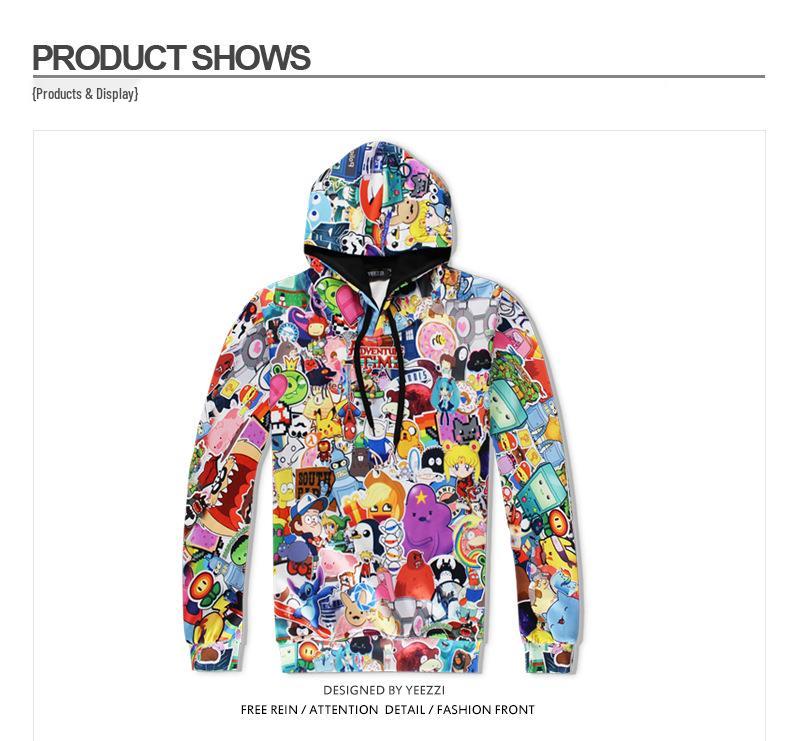 Hochwertiger Niedlicher Anime-Print Hoodie: Lässiges, lockeres, vielseitiges Sweatshirt im amerikanischen Stil