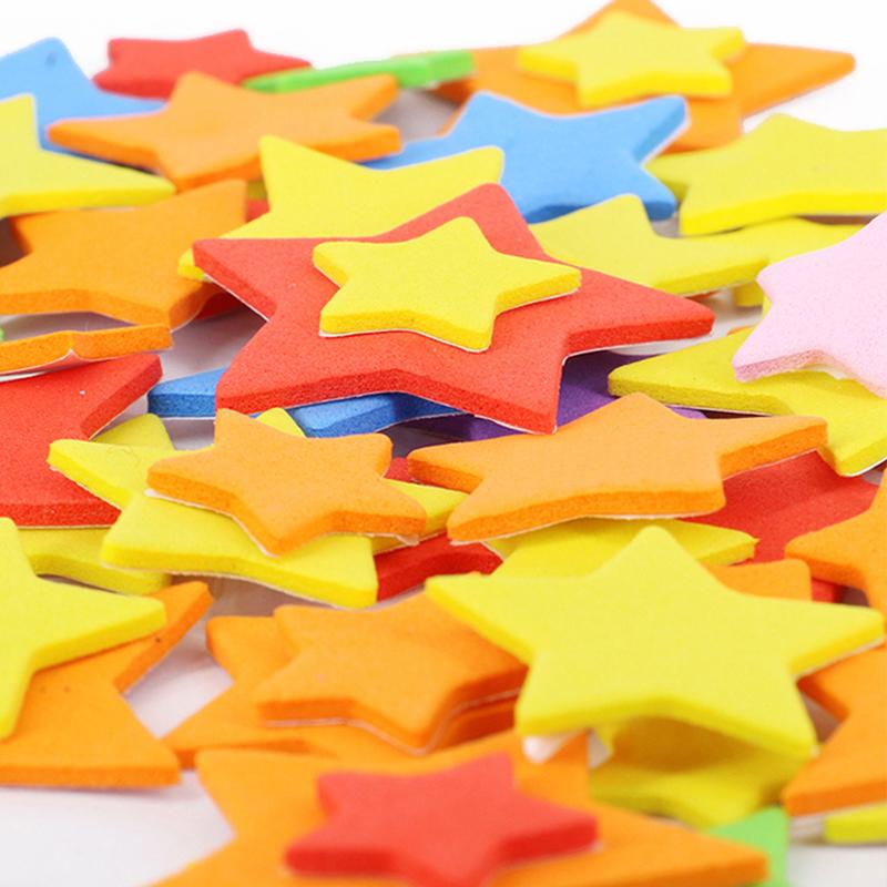EVA Stickers Toys 3D Foam Self-Adhesive Cartoon Animal Number Star Heart Vehicle Mix Color Craft Sticker Kids DIY Gift TMZ