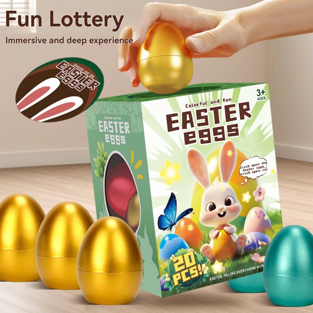 Children's Easter Egg Smashing Golden Egg Surprise  Box Cartoon Egg  Creative Decompression Toy