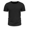 Men Short Sleeve T Shirt Crew Neck Solid Basic Tee Casual Streetwear Fit Lightweight Simple Top for Everyday Use
