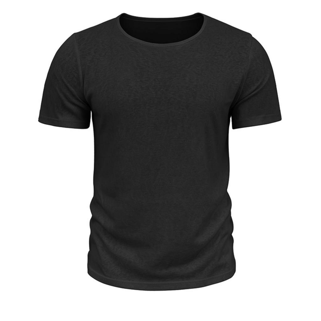 Men Short Sleeve T Shirt Crew Neck Solid Basic Tee Casual Streetwear Fit Lightweight Simple Top for Everyday Use
