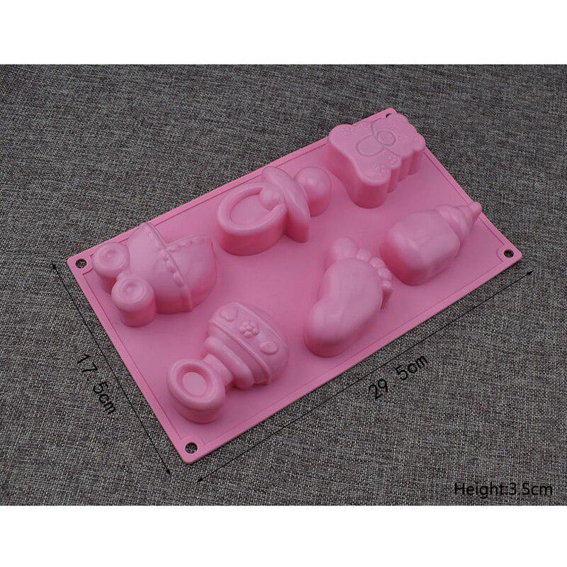 Silicone Mold DIY Jelly Pudding Chocolate Cake Baby Car Foot Bear Bottle Baking Decorating Tools
