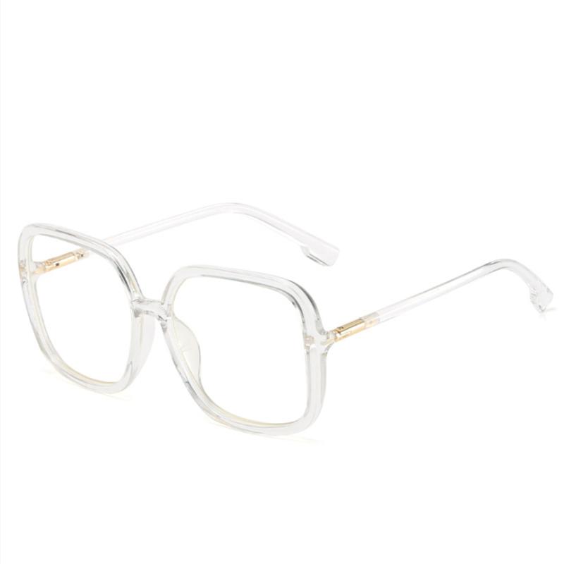Oversized Square Glasses Frame Men Women Eyewear Big Glasses Optical Myopia Spectacle with Diopters Minus -1.0 -1.5 -2.5 To -5.0