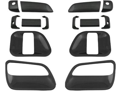 TRISTAR'S [Plain Weave Carbon Fiber Look] Door Handle Cover Door Protector 14-Piece Set for Toyota Hiace RegiusAce 200 Series