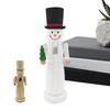 Unpainted Nutcracker DIY Kit Wooden Christmas Craft  Handmade Holiday Decor for Fireplace & Table Centerpiece, Living Room Shelf
