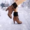 1 Pairs Knit Leg Warmers Winter Long Boot Cuffs Socks for Women