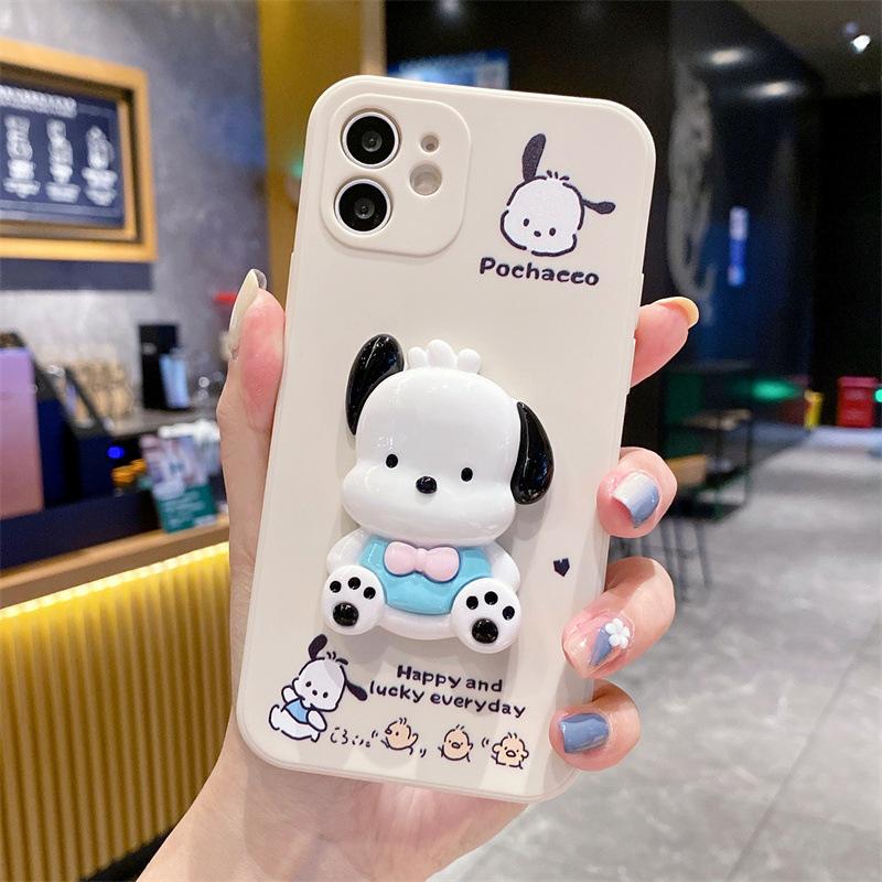 The new model is suitable for Samsung S26Ultra mobile phone case A73 lying Pacha dog A17 cute cartoon cover tide