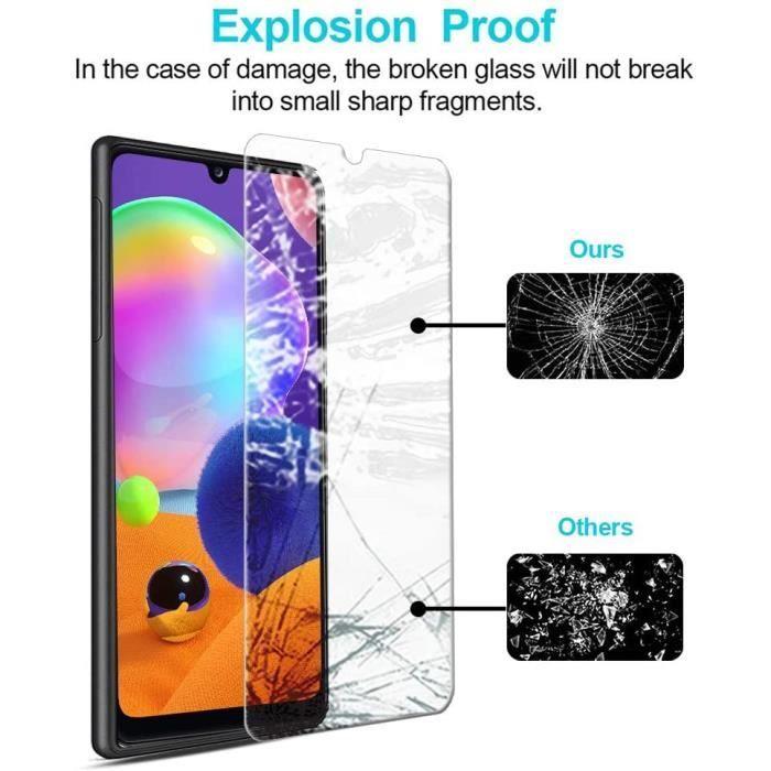 Film de protection - LittleMonkey - Samsung Galaxy A31 - Verre trempé - Ultra mince - Dureté 9H