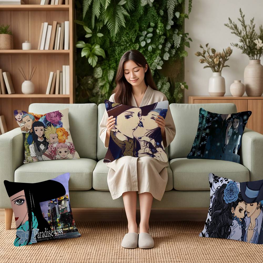 Anime PParadise Kiss Shoujo Manga Fashion Decor Pillowcase Throw Cover Pillow Case Cushion For Living Room Square Home Decor