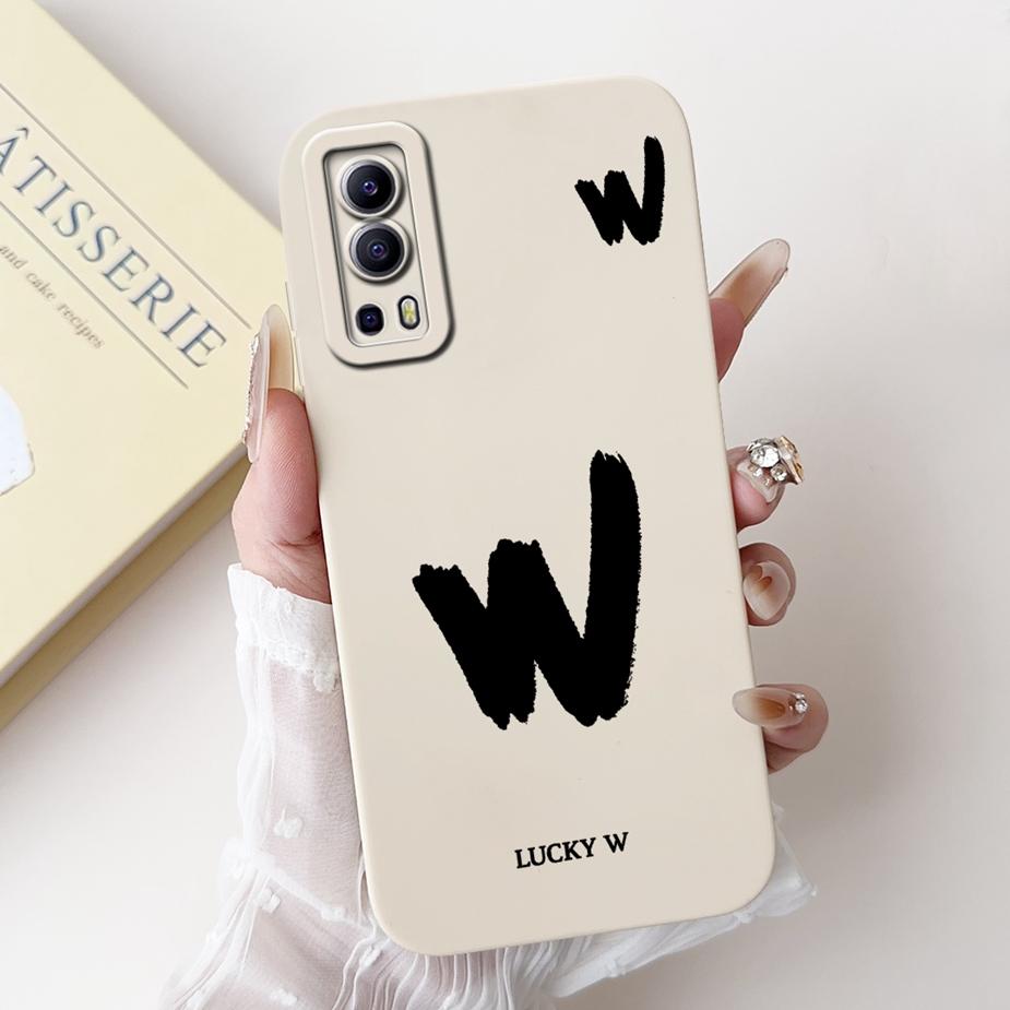 Per Custodia Vivo Y52 5G V2053 Carina Lettere Fortunate Cover Morbida Custodia in TPU Per Vivo Y72 Y 52 VivoY52 VivoY72 5G V2041 Custodie Bumper