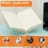 Book Stand Acrylic X Shaped Cookbook Stand Transparent Open Magazine Display Stand Desktop Storage Rack for Books Reading Rack