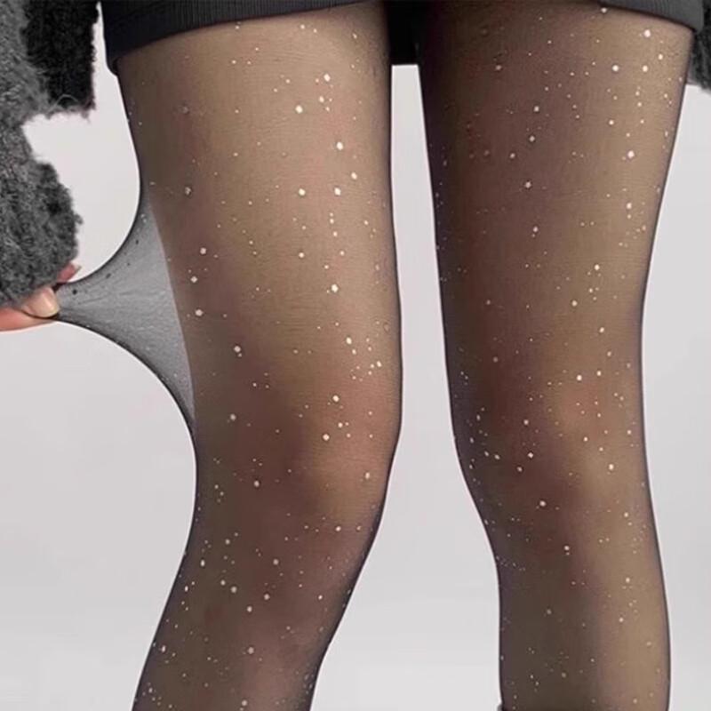 Langsha Women's Ultra-Thin Shimmer Pantyhose