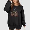 Women's Fashion Long Sleeve Print Round Neck Loose Pullover Sweater Top