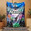 Custom Name Personalized Ghostbusters Print Blanket, Home Decor, Bedroom, Sofa, Camping, Couch, Gifts for Birthday Christmas