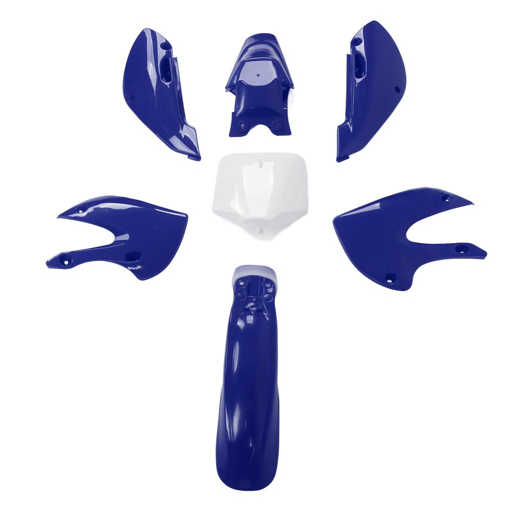 7-teiliges Dirtbike Kunststoff-Verkleidungsset Karosserieteile Verkleidungssatz Motorradzubehör Ersatz für KLX110 KX65