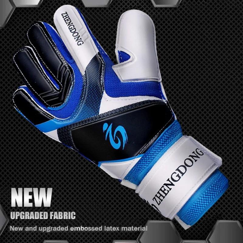 Men Women Goalkeeper Gloves Thick Latex Soccer Gloves Wear-resistant Anti-slip Waterproof Football Gloves