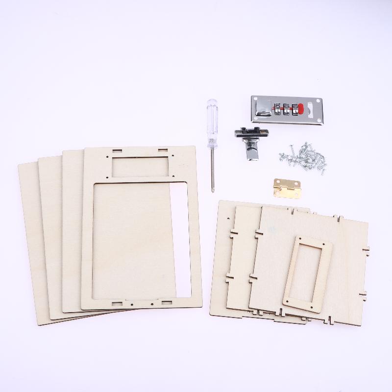 Diy Wooden Password Box For Kids Assembling Code Box Science School Projects Experiment Kits Science Toys Stem Educational Toys