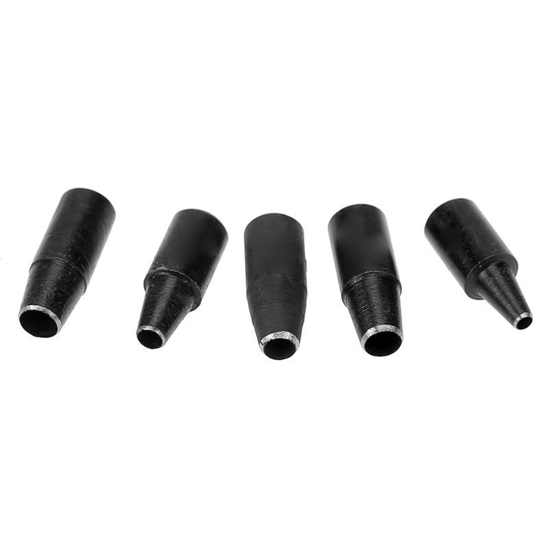 Hole Punch Screw Removable Book Drill Auto with 6 Size Tip 1.5-4mm Automatic Belts Screw Punch Leather Tools