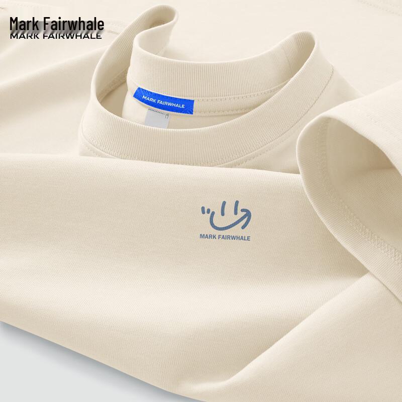 Mark Fairwhale Men's 2026 Summer Cotton Smiley Graphic T-Shirt