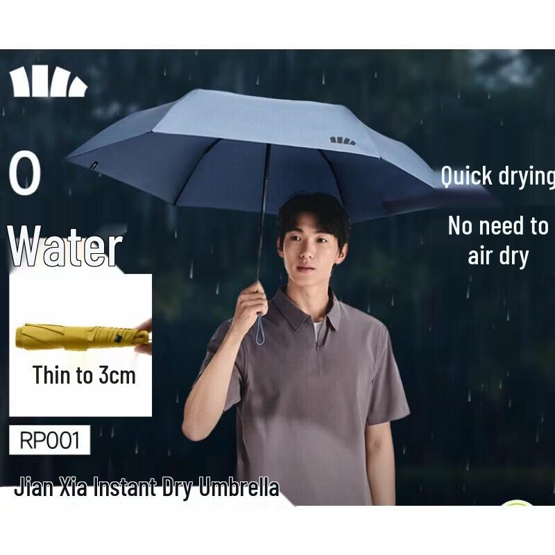 Beneunder Ultra-Thin Portable Quick-Dry Folding Umbrella