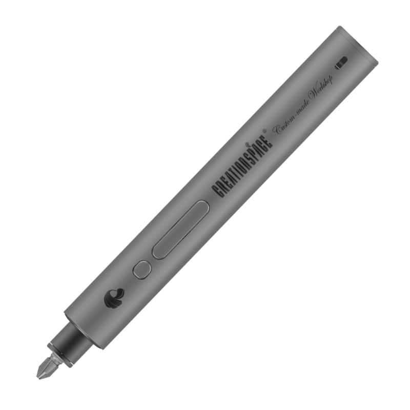 3.7V Cordless Electric Screwdriver Adjustable Torques Small Portable Power Screwdriver with LED Work Light for Repair