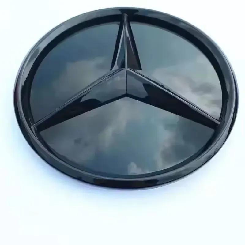 QYE1  1 Piece 20.5cm for Mercedes-Benz The Front Grille Star Logo Badge Mirror Bottom 3D ABS logoW253 GLE/GLC/GLS/CTS-class 2016-2018