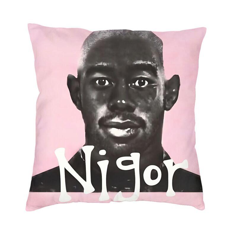 

Luxury Rapper Tylers The Creator Throw Pillow Cover Home Decor Custom Square Cushion Cover 45x45 Pillowcover for Living Room 30x30cm 12x12in