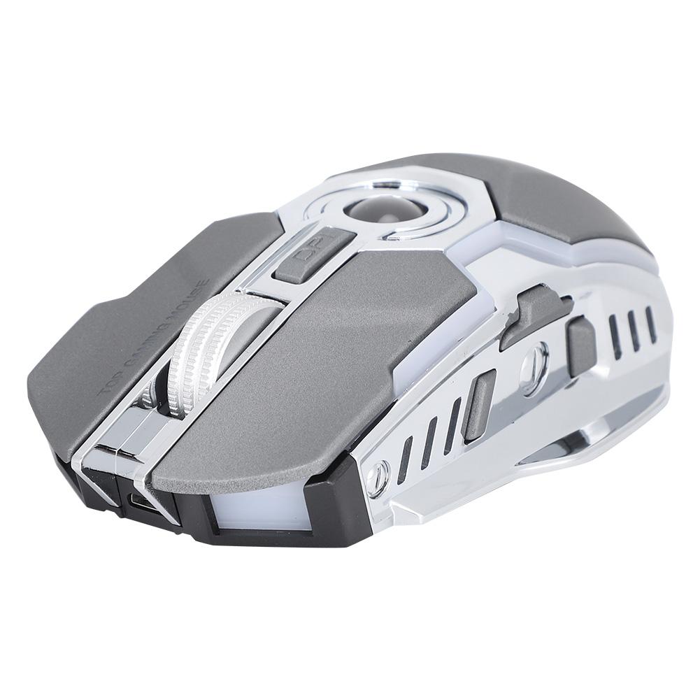 Wireless Gaming Mouse Portable 2.4GHz 1600DPI Silent USB Optical Laptop Desktop Computer MiceGray