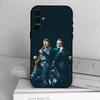 Custodia per Telefono Band UU-U2 Per Samsung S25,S24,S21,S22,S23,S30,Ultra,S20,Plus,Fe,Copertura Nera in Morbido Silicone