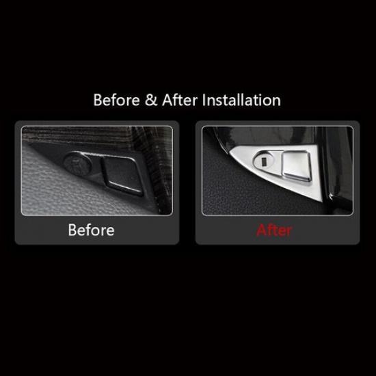 Car Interior Center Console Armrest Button Cover Trim Fit For BMW 5 Series F10