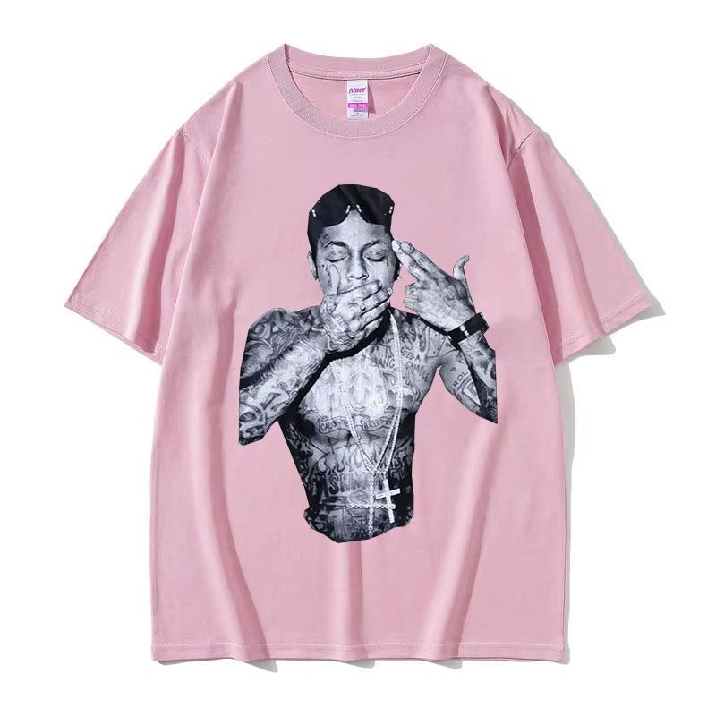 2026 Rapper Lil Wayne Print Graphic T Shirt Unisexs Cool Hip Hop Gothic Clothing TShirts Y2k Unisex Retro Oversized Tees Unisex