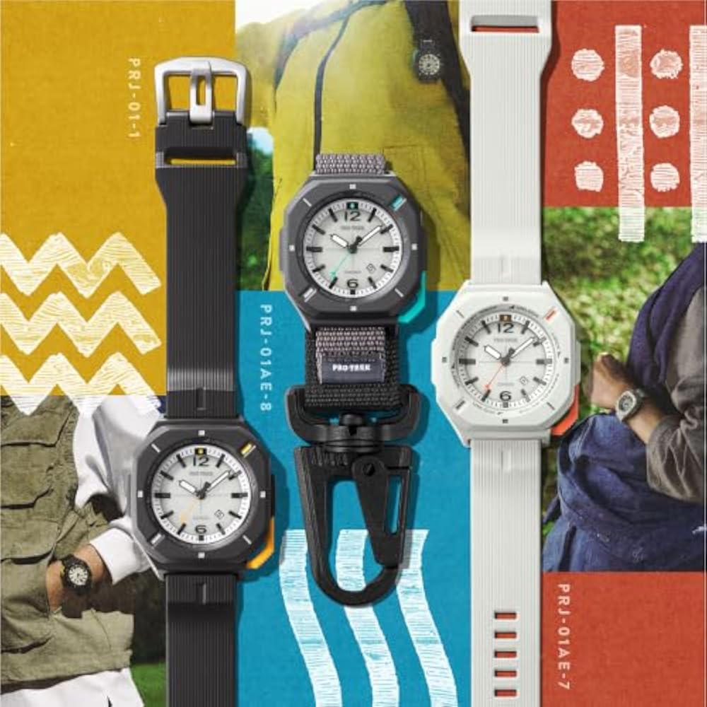 [Casio] Pro Trek Watch [Domestic Genuine] Hiker Line Solar Powered Eco-friendly Material PRJ-01-1...