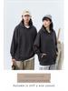 500g Drop Shoulder Fleece Hoodie with Pockets – Thick, Loose Fit Sweatshirt for Couples