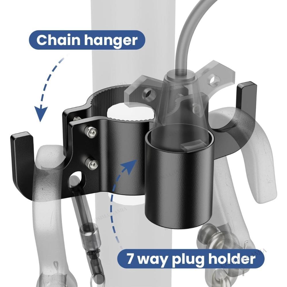 Xiaomi Trailer Towing Chain Organizer RV Tongue Jack Accessories Aluminum 7 Way Plug Holder Heavy Duty Trailer Towing Device
