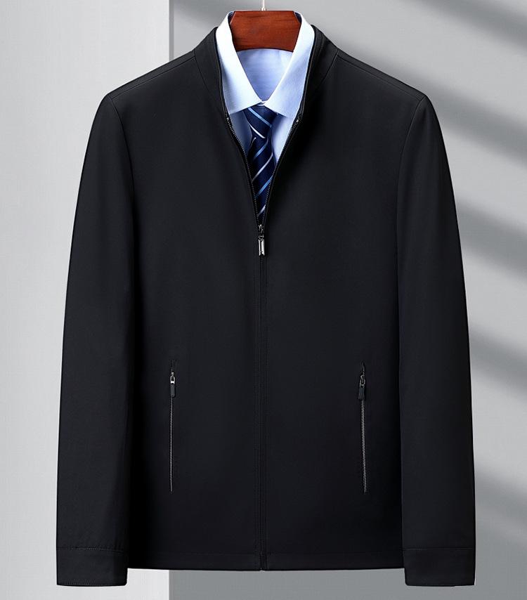 2024 Men's Spring Autumn Business Casual Jacket with Stand Collar