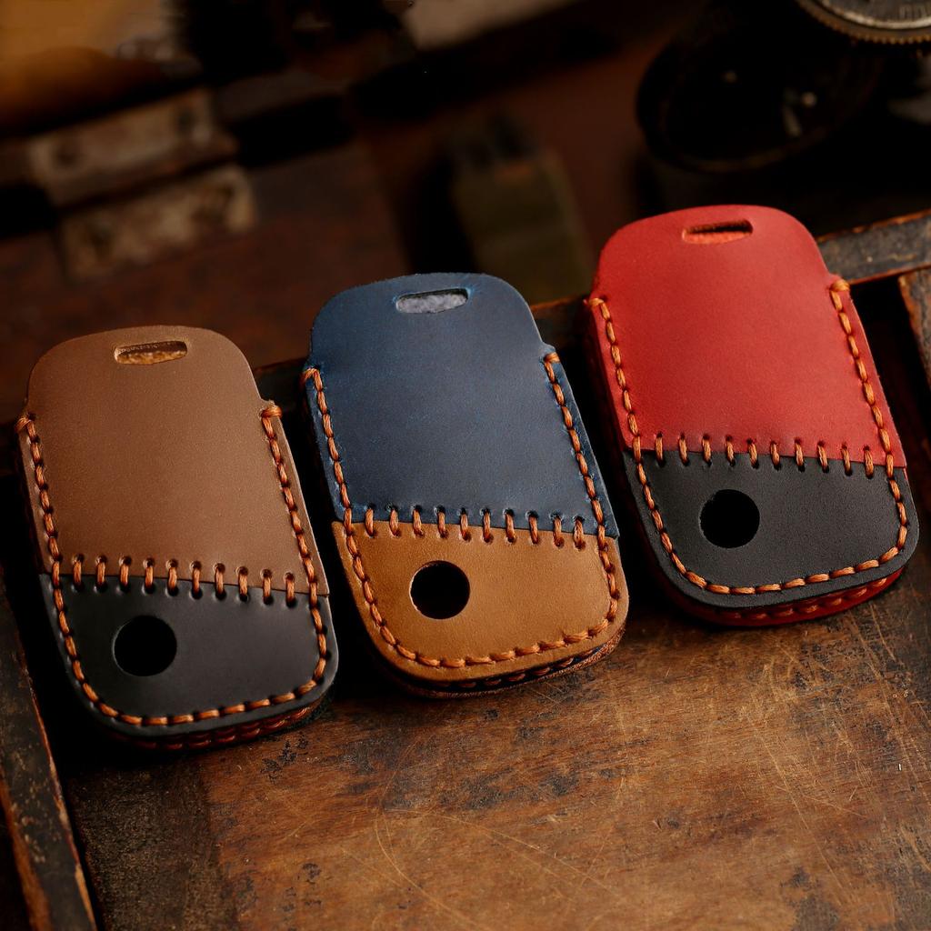 Anwendbar auf Volkswagen Schlüsseltasche Passat Golf Maiteng Crazy Horse Leder Schlüsseltasche Leder Auto Schlüsselanhänger