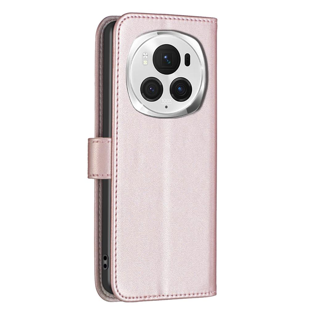 BINFEN COLOR BF17 For Honor Magic6 Pro 5G Case PU Leather+TPU Magnetic Phone Cover