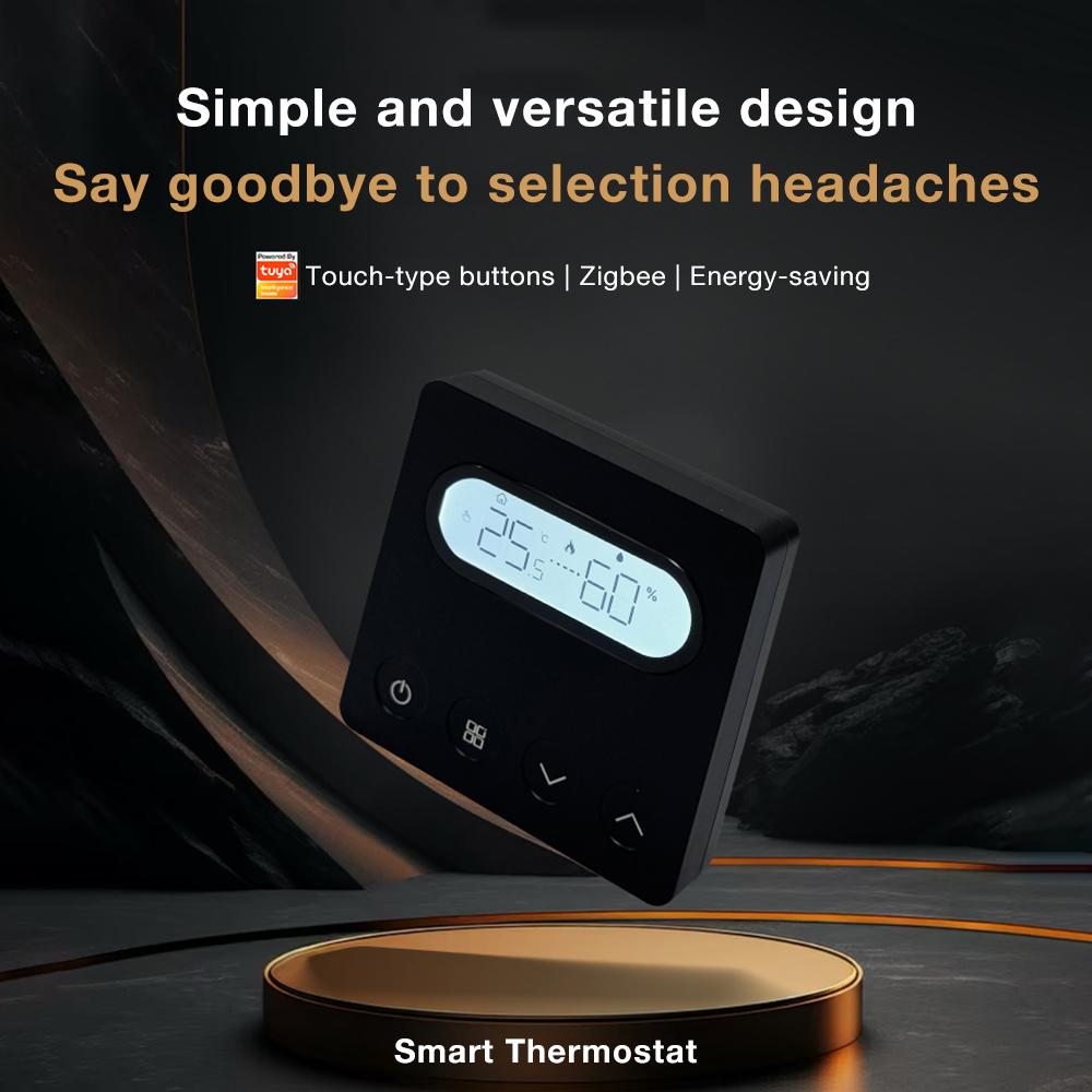 Tuya Zigbee Smart Thermostat Room Temperature Controller of Water Floor/Boiler Humidity Programmable Air Thermostat