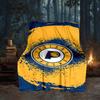 basketball Pacers Neon Art Blanket Flannel Throw for Sofa, Travel, Camping, Livingroom, Office, Chair and Bed Soft and Warm Holiday gifts